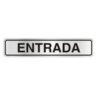Placa de Sinalização em Alumínio Organização e Identificação de Ambientes 5X25CM ENTRADA Placa de Sinalização em Alumínio Organização e Identificação de Ambientes 5X25CM ENTRADA