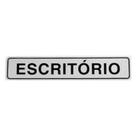 Placa de Sinalização em Alumínio Organização e Identificação de Ambientes 5X25CM ESCRITÓRIO Placa de Sinalização em Alumínio Organização e Identificação de Ambientes 5X25CM ESCRITÓRIO