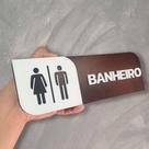 Placa De Sinalização Em Mdf Para Banheiro Masculino Feminino Placa De Sinalização Em Mdf Para Banheiro Masculino Feminino