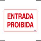 Placa De Sinalização Entrada Proibida 30x20 Ekomunike - P-11 F9e