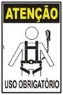 Placa de Sinalização EPI - Atenção: Uso Obrigatório de Cinto - Equipamento de Proteção Individual em PS (Poliestireno) Placa de Sinalização EPI - Atenção: Uso Obrigatório de Cinto - Equipamento de Proteção Individual em PS (Poliestireno)