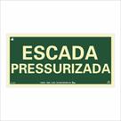 Placa de Sinalização Escada Pressurizada