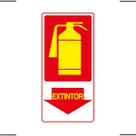 Placa De Sinalização Extintor 15x30 Ekomunike - X-701 F9e
