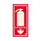 Placa De Sinalização Extintor Fotoluminescente E5 Placa De Sinalização Extintor Fotoluminescente E5