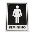 Placa de Sinalização FEMININO Ref PS65 ENCARTALE