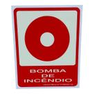Placa de Sinalização fotoluminescente BOMBA INCENDIO 15X15 Placa de Sinalização fotoluminescente BOMBA INCENDIO 15X15