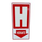 Placa de Sinalização fotoluminescente hidrante 15x30 H Placa de Sinalização fotoluminescente hidrante 15x30 H