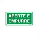 Placa De Sinalização Fotoluminescente Saída Aperte e Empurre Placa De Sinalização Fotoluminescente Saída Aperte e Empurre