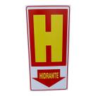 Placa de Sinalização H hidrante 15x30 Placa de Sinalização H hidrante 15x30