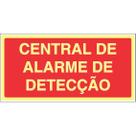 Placa de Sinalização Indicação MA4 Central de Alarme e Detecção Normatizada