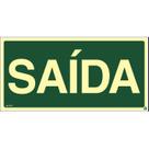 Placa de Sinalização Indicação S12 Saída Normatizada