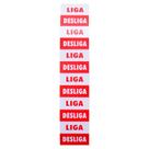 Placa de Sinalização LIGA/DESLIGA com 12 Unidades Ref PS117 ENCARTALE Placa de Sinalização LIGA/DESLIGA com 12 Unidades Ref PS117 ENCARTALE