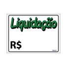Placa De Sinalização Liquidação 20X15 Ecom IA - P-23 F9e Placa De Sinalização Liquidação 20X15 Ecom IA - P-23 F9e