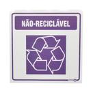 Placa de Sinalização LIXO NÃO RECICLÁVEL Ref AV-21 ENCARTALE Placa de Sinalização LIXO NÃO RECICLÁVEL Ref AV-21 ENCARTALE