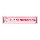Placa de Sinalização LUZ DE EMERGÊNCIA Ref PS 120 ENCARTALE