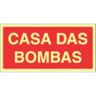 Placa de Sinalização MA2 Casa das Bombas Normatizada