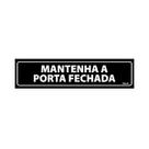 Placa De Sinalização Mantenha A Porta Fechada 30x7 Ecom IA - A-414 F9e