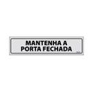 Placa De Sinalização Mantenha A Porta Fechada 30x7 Ecom IA - B-514 F9e