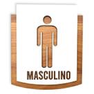 Placa De Sinalização Masculino - MDF 15x13cm Placa De Sinalização Masculino - MDF 15x13cm