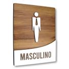 Placa De Sinalização Masculino - MDF 18x14cm Placa De Sinalização Masculino - MDF 18x14cm