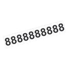 Placa de Sinalização Numeral 8 oito Cartela com 10 peças Placa de Sinalização Numeral 8 oito Cartela com 10 peças