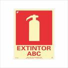 Placa de Sinalização para Extintor Classe ABC