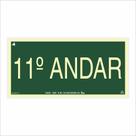 Placa de Sinalização Pavimento 11º Andar