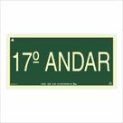 Placa de Sinalização Pavimento 17º Andar