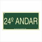 Placa de Sinalização Pavimento 24º Andar