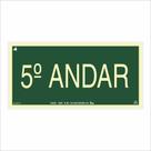 Placa de Sinalização Pavimento 5º Andar