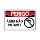 Placa De Sinalização Perigo Água Não Potável 30x20 Ecom IA - SP136 F9e
