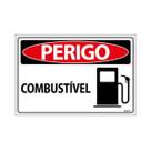 Placa De Sinalização Perigo Combustível 30x20 Ecom IA - SP133 F9e