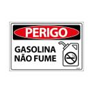 Placa De Sinalização Perigo Gasolina Não Fume 30x20 Ecom IA - SP17 F9e