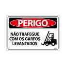 Placa De Sinalização Perigo Não Trafegue Com Os Garfos Levantados 30x20 Ecom IA - SP67 F9e Placa De Sinalização Perigo Não Trafegue Com Os Garfos Levantados 30x20 Ecom IA - SP67 F9e
