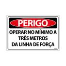 Placa De Sinalização Perigo Operar No Mínimo A Três Metros Da Linha De Força 30x20 Ecom IA - SP48 F9e Placa De Sinalização Perigo Operar No Mínimo A Três Metros Da Linha De Força 30x20 Ecom IA - SP48 F9e