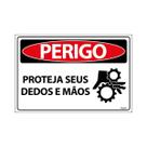 Placa De Sinalização Perigo Proteja Seus Dedos E Mãos 30x20 Ecom IA - SP62 F9e Placa De Sinalização Perigo Proteja Seus Dedos E Mãos 30x20 Ecom IA - SP62 F9e