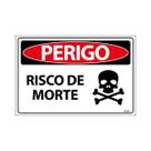 Placa De Sinalização Perigo Risco De Morte 30x20 Ecom IA - SP65 F9e