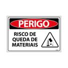 Placa De Sinalização Perigo Risco De Queda De Materiais 30x20 Ecom IA - SP76 F9e