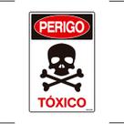 Placa De Sinalização Perigo Tóxico 20x30 Ekomunike - S-209 F9e