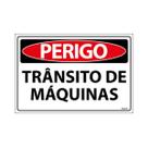 Placa De Sinalização Perigo Trânsito De Máquinas 30x20 Ecom IA - SP97 F9e