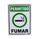 Placa de Sinalização PERMITIDO FUMAR PS103 ENCARTALE Placa de Sinalização PERMITIDO FUMAR PS103 ENCARTALE