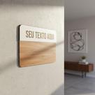 Placa De Sinalização - Personalizada Linha Clean