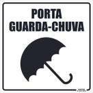 Placa de Sinalização Porta Guarda-Chuva 20X20 Placa de Sinalização Porta Guarda-Chuva 20X20