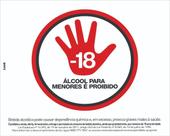 Placa de Sinalização - Proibida a Venda de Bebida Alcoólica para Menores de 18 Anos Lei de Proteção