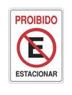 Placa de Sinalização PROIBIDO ESTACIONAR ( 20x 30 ) Placa de Aviso Placa de Sinalização PROIBIDO ESTACIONAR ( 20x 30 ) Placa de Aviso