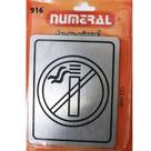 Placa de Sinalização Proibido Fumar Numeral 916