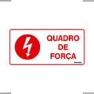 Placa De Sinalização Quadro De Força 20x10 Ekomunike - X-742 F9e