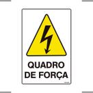 Placa De Sinalização Quadro De Força 20x30 Ekomunike - S-217/1 F9e