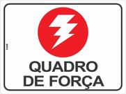 Placa de Sinalização - Quadro de Força e Caixa de Distribuição de Energia Identificação e Segurança