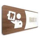 Placa De Sinalização Raio-X - MDF 15x13cm